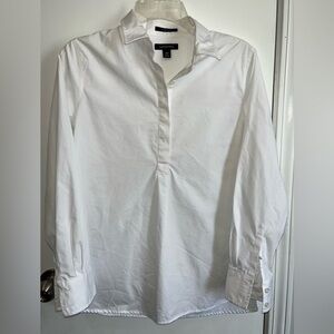 Lands' End Women's White Popover Dress Shirt- Size 10P